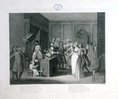 トーマス・クック（1744-1818）による「正義の勝利」（エングレービング） 作： William (after) Hogarth