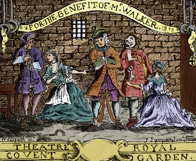 ジョン・ゲイによる乞食のオペラ（彫刻） 作： William (after) Hogarth