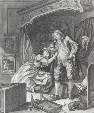 18世紀のイギリスで売春婦になった女性（エングレービング 作： William (after) Hogarth