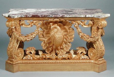 テーブル、1735年頃（ギルトウッドの彫刻） 作： William (after) Kent