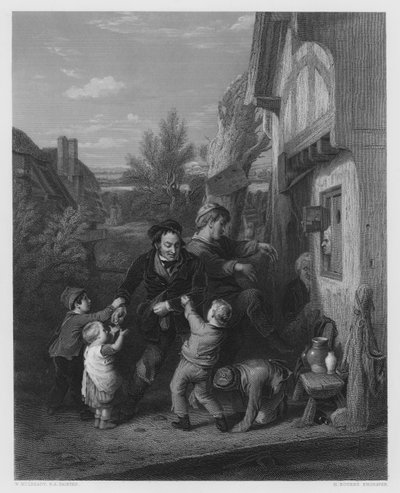 ヴァーノンギャラリーの絵から「フェアタイム」（彫刻 作： William (after) Mulready