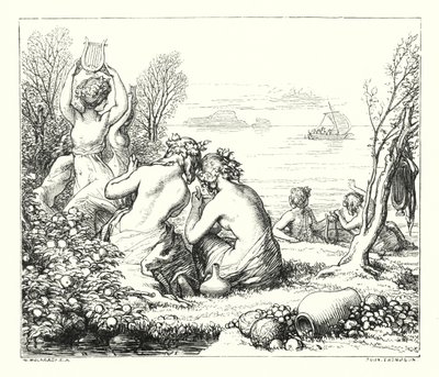 The Sea-Fairies (エングレービング) 作： William (after) Mulready