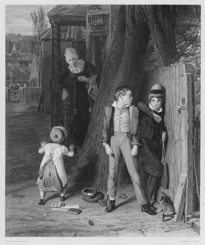 狼と子羊」（ロイヤル・コレクションの絵より）（エングレーヴィング 作： William (after) Mulready