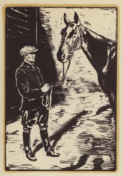 ジークフリート・サスーンによる「キツネ狩りの男の回顧録」の挿絵（木版画） 作： William (after) Nicholson