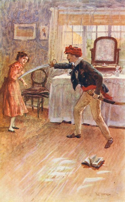 ジョージ・エリオット作『The Mill on the Floss』の挿絵（カラーリトグラフ） 作： William (after) Rainey