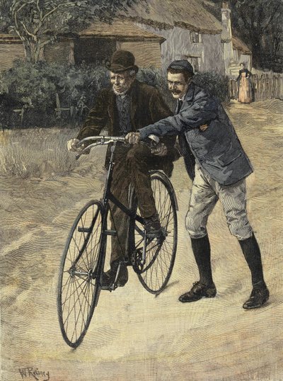 オールドパパを学ぶ」。W.レイニーのアケレレからのエングレーヴィング。1893." 作： William (after) Rainey