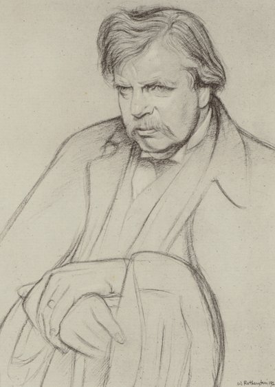 G・K・チェスタトン（リソ） 作： William (after) Rothenstein