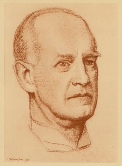 ジョン・ガルスワージーの肖像（リトグラフ） 作： William (after) Rothenstein