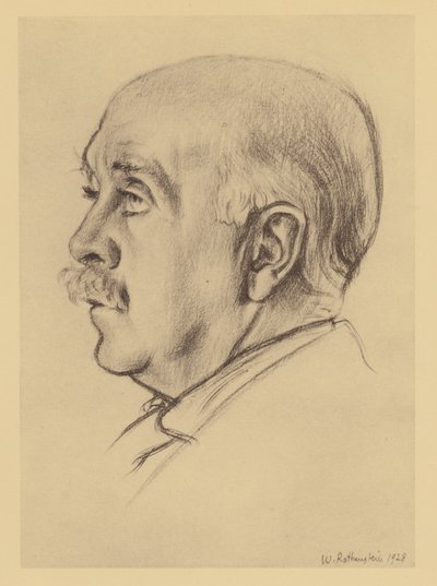 マックス・ビアボームの肖像（リトグラフ） 作： William (after) Rothenstein