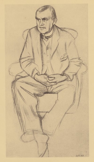 フィリップ・ウィルソン・スティアの肖像（リトグラフ） 作： William (after) Rothenstein
