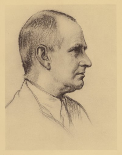 A・S・エディントン教授の肖像（リトグラフ） 作： William (after) Rothenstein