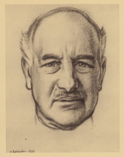 ランドフォード公メルチェット卿の肖像（リトグラフ） 作： William (after) Rothenstein