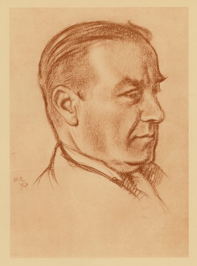 スタンリー・ボールドウィン閣下の肖像（リトグラフ） 作： William (after) Rothenstein