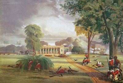 1857年のアラハウスの防衛（カラーリソ） 作： William (after) Taylor