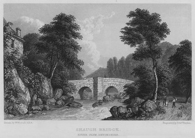 Shaugh Bridge, River Plym, Devonshire (e.g. engraving) 作： William (after) Westall
