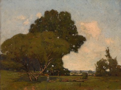 木々、午後早く、フランス、ca。 1905年。 作： William A. Harper