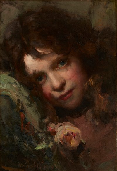 頭の習作（キャンバスに油彩） 作： William A. Pratt