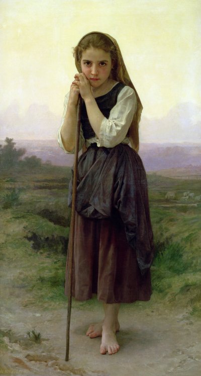 小さな羊飼い、1891 作： William Adolphe Bouguereau