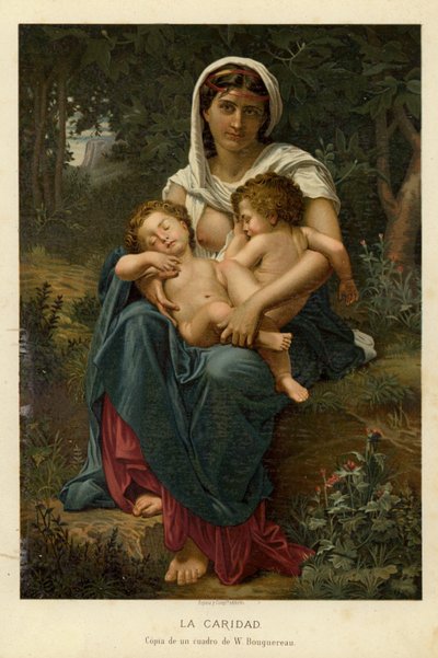 チャリティー（クロモリト） 作： William Adolphe Bouguereau