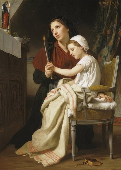 感謝の犠牲。 1867 作： William Adolphe Bouguereau
