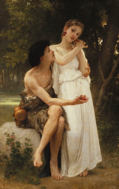 最初のジュエリー;ファーストジュエリー、1891年 作： William Adolphe Bouguereau