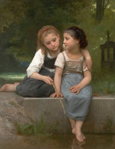 カエル釣り 作： William Adolphe Bouguereau
