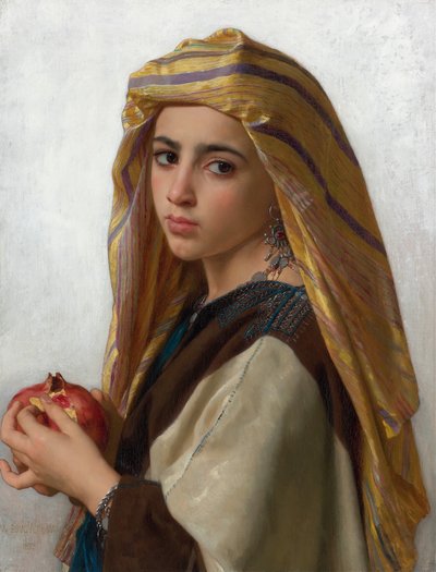 ザクロを持つ少女 作： William Adolphe Bouguereau