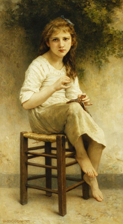雑念 作： William Adolphe Bouguereau