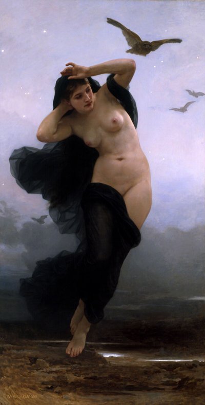 夜 作： William Adolphe Bouguereau