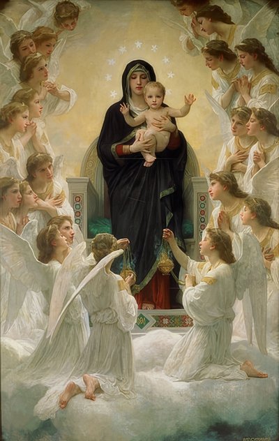 天使の女王。 1900 作： William Adolphe Bouguereau