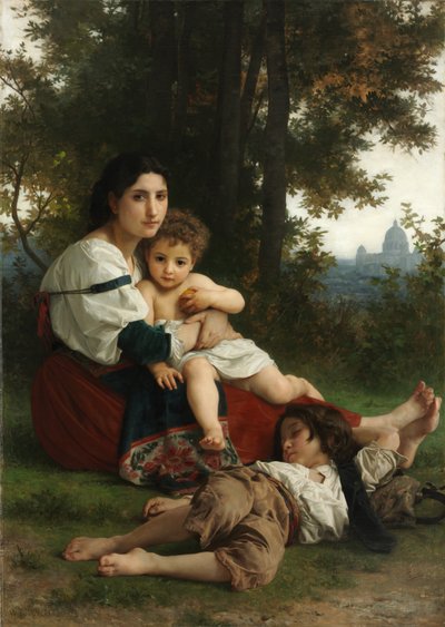 休み 作： William Adolphe Bouguereau