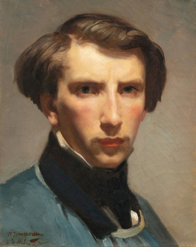 自画像、1853年。 作： William Adolphe Bouguereau