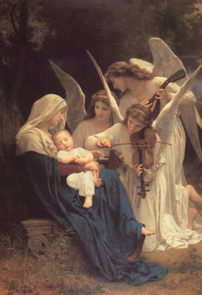 天使の歌、1881 作： William Adolphe Bouguereau