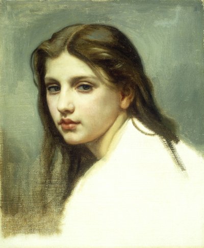 「水浴者」のための研究、c.1864 作： William Adolphe Bouguereau