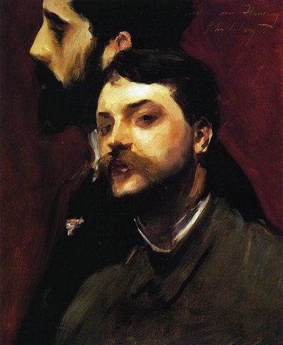 画家のフランソワフラメンとポールヘリュー、1880年頃 作： William Adolphe Bouguereau
