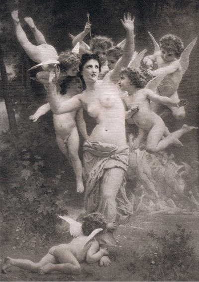 1916〜1917年のBibbys Annualからのキューピッドの巣 作： William Adolphe after Bouguereau