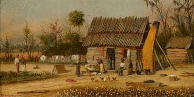 ウォッシュの日、1890年頃（アカデミーボードに油彩） 作： William Aiken Walker
