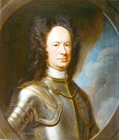 フィナブのアレキサンダー・キャンベル大佐（b.1669）の肖像 1715年（油彩・キャンバス） 作： William Aikman