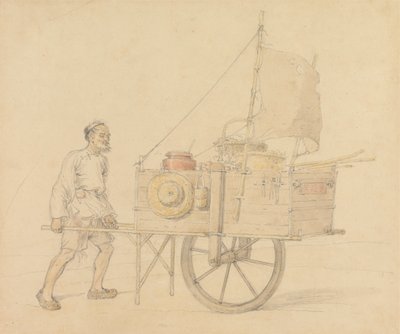Porta-aviões chinês com seu carrinho de mão de vela 作： William Alexander