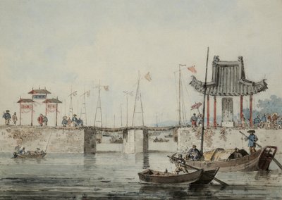 中国の港の様子 作： William Alexander