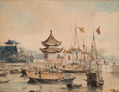 中国の情景（寺と神山） 作： William Alexander
