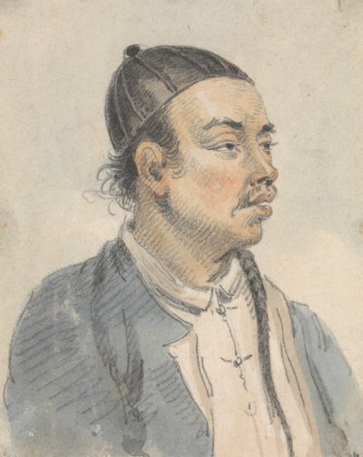 中国人男性の肖像 作： William Alexander
