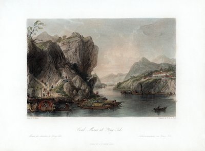 Ying-Tihの炭鉱」、中国、1840年頃。 作： William Alexander Le Petit