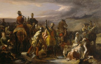ヒロイズムと人間性 1840年頃 油彩・カンヴァス 作： William Allan