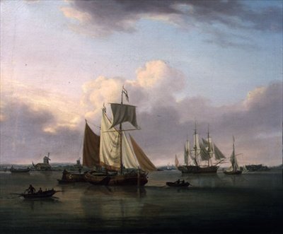 デプトフォードからの出荷（油彩・キャンバス） 作： William Anderson