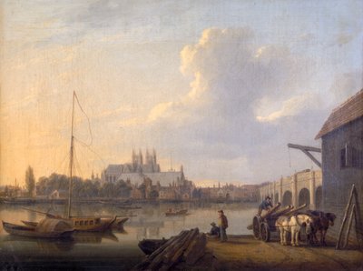 南から見たウェストミンスター」1810年頃 作： William Anderson