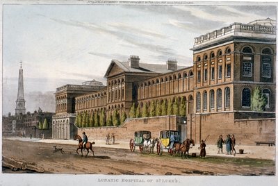 ロンドン、フィンズベリーのオールド・ストリートにある聖ルカ病院（1815年 作： William Angus