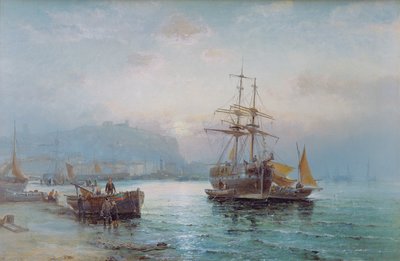 スカボローハーバー 作： William Anslow Thornley