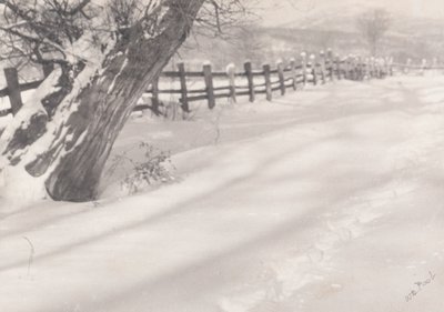 雪の道 作： William B. Post