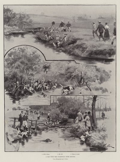クルムストックのカワウソハウンドとの一日 作： William Barnes Wollen